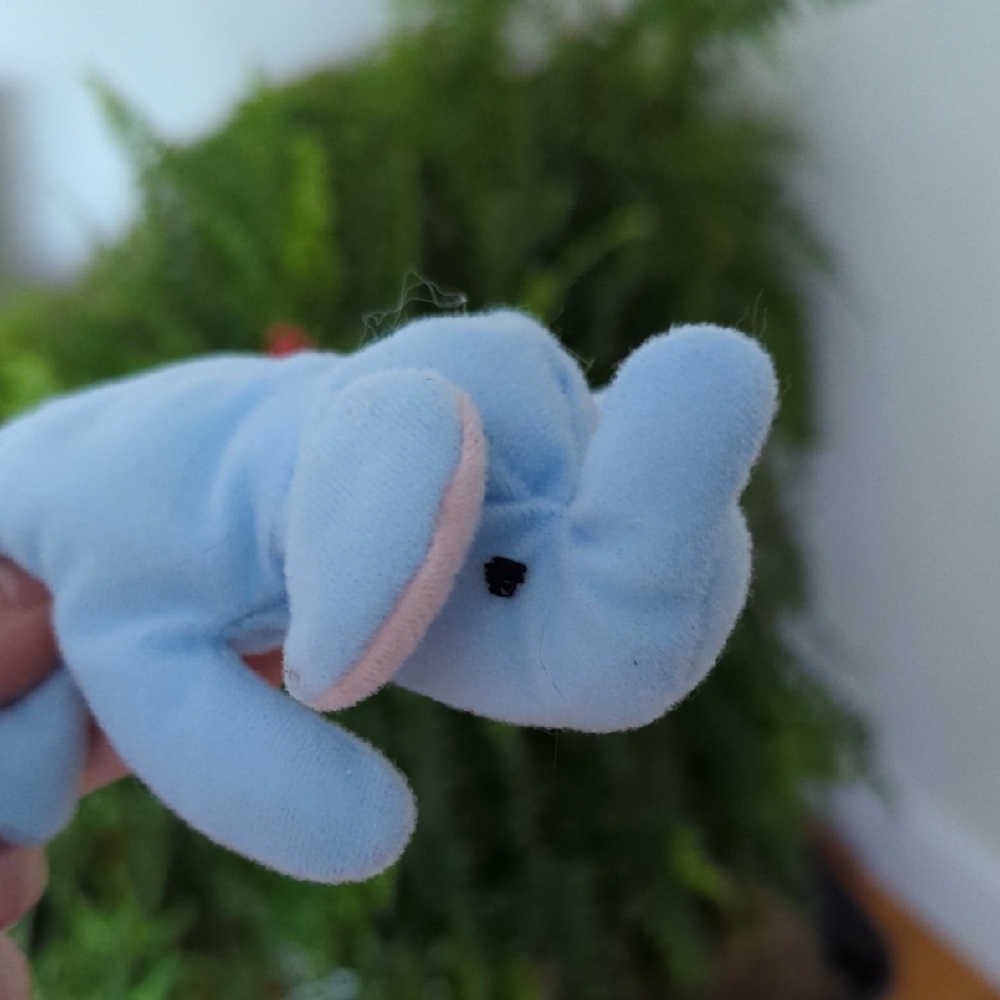 Blue Plush Elephant Toy
